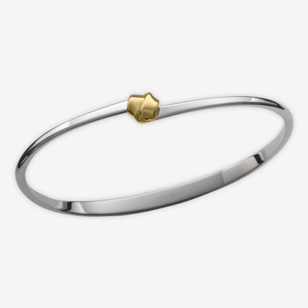 Ed Levin Designs: Bracelet: Petite Love Knot, Silver and 14K Gold