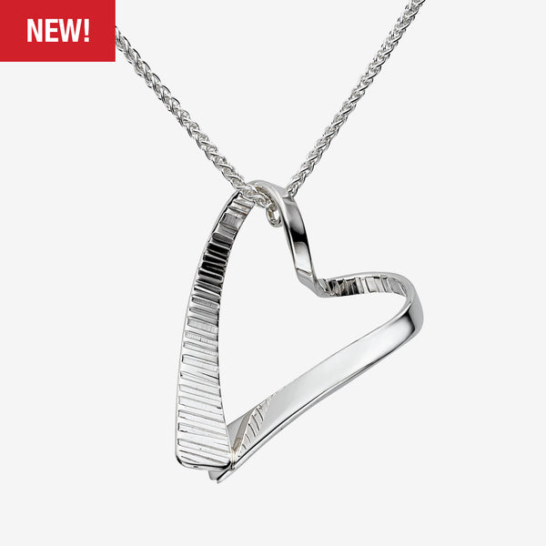 Ed Levin Designs: Necklace: Cherish Pendant, Silver 18"