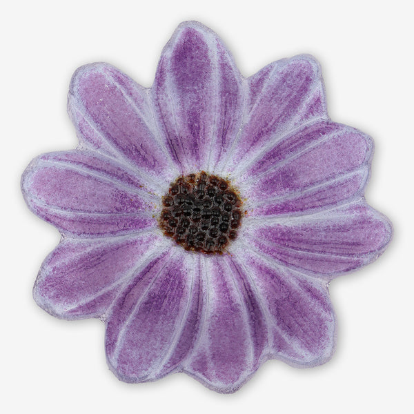 Free Spirit Glass Art Dish: 6 Daisy, Violet