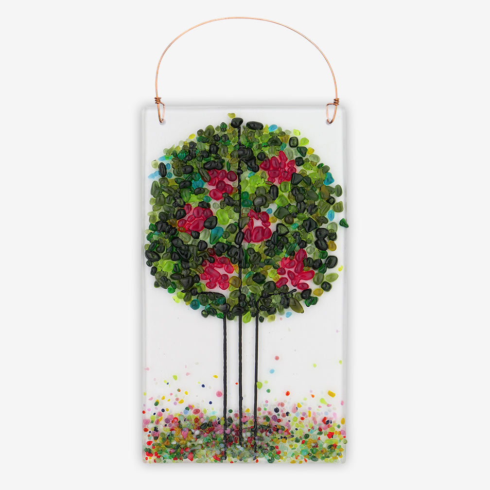 Free Spirit Glass Art Seasons: 4x7 Summer Fruit Vertical Hanging