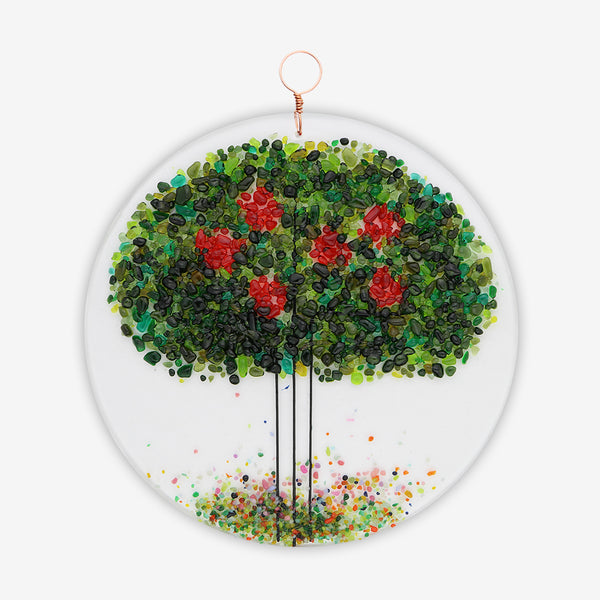 Free Spirit Glass Art Seasons: 7.5 Summer Fruit Round Hanging