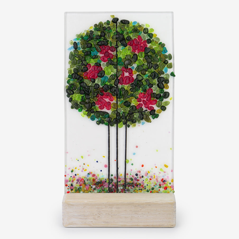 Free Spirit Glass Art Seasons: 4x7 Summer Fruit Vertical in Stand