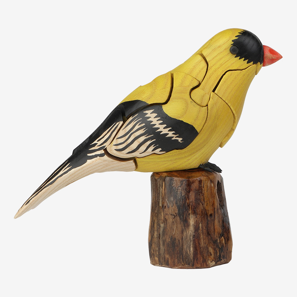 Genesis Chapman Bird Puzzles: Goldfinch with Thistle