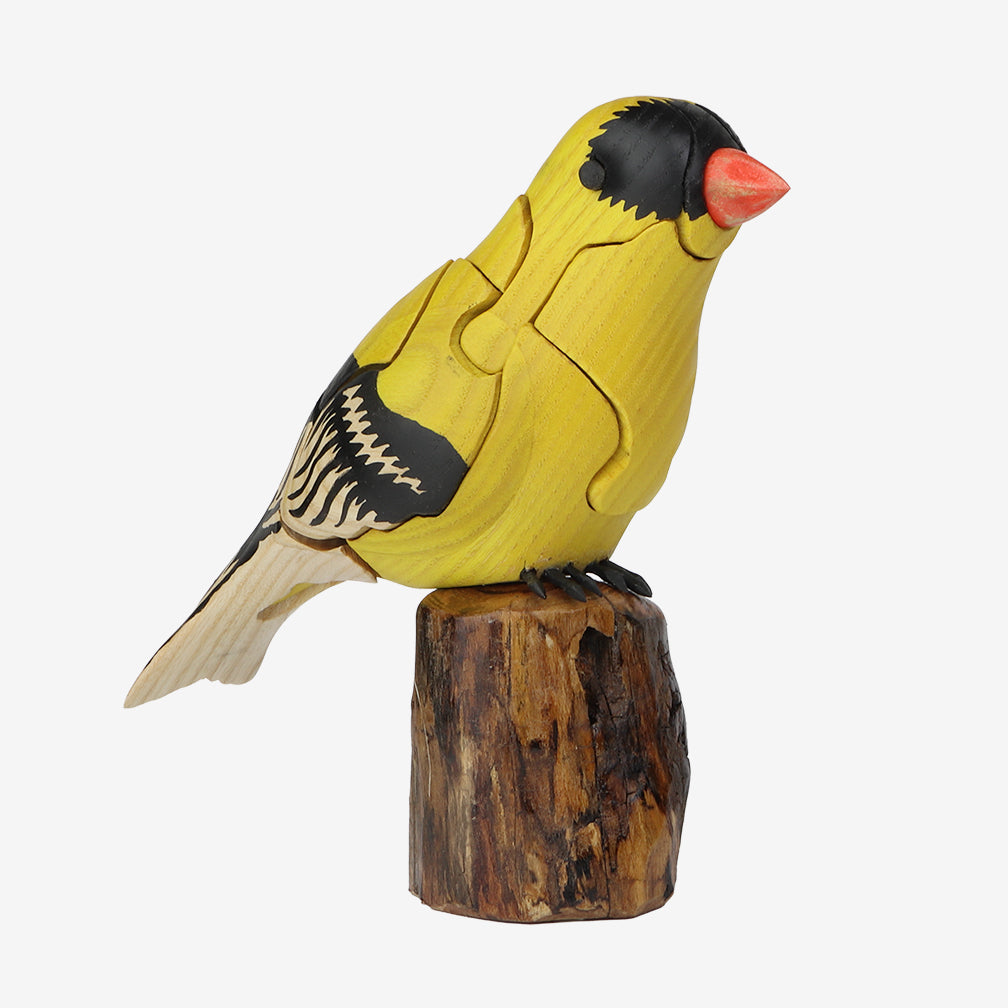 Genesis Chapman Bird Puzzles: Goldfinch with Thistle