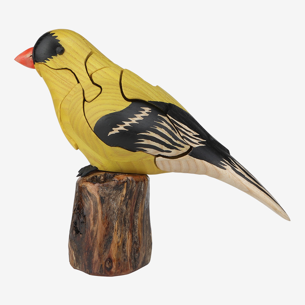 Genesis Chapman Bird Puzzles: Goldfinch with Thistle