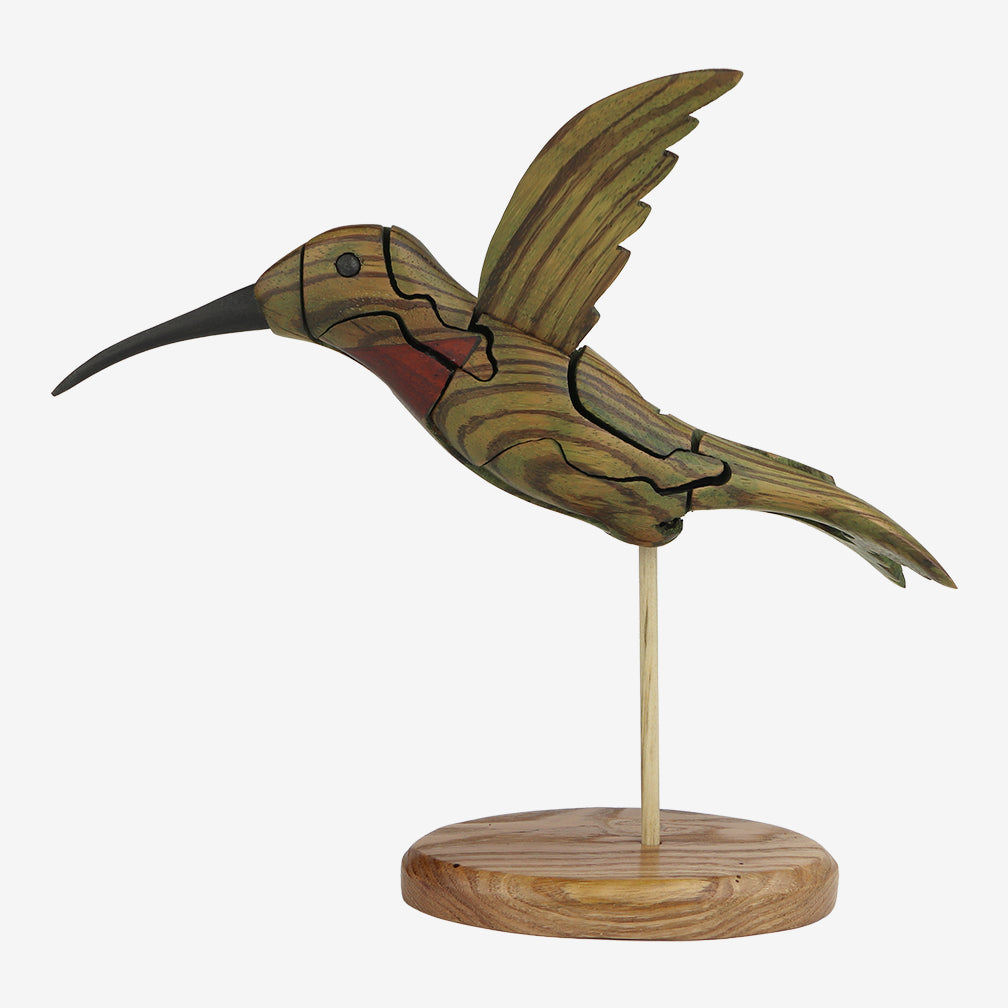 Genesis Chapman Bird Puzzles: Hummingbird with Flower