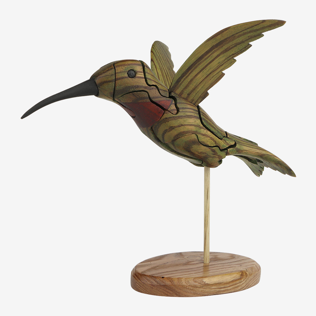 Genesis Chapman Bird Puzzles: Hummingbird with Flower