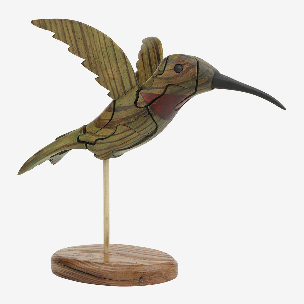 Genesis Chapman Bird Puzzles: Hummingbird with Flower