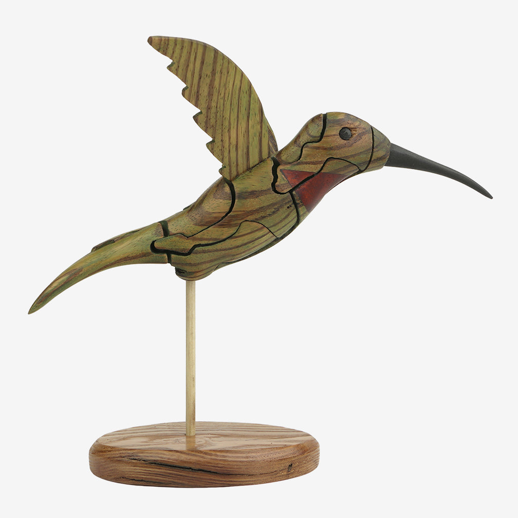 Genesis Chapman Bird Puzzles: Hummingbird with Flower