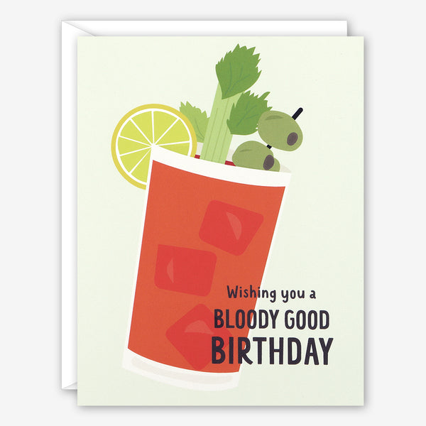 Graphic Anthology Birthday Card: Bloody Good/Bloody Mary Cocktail