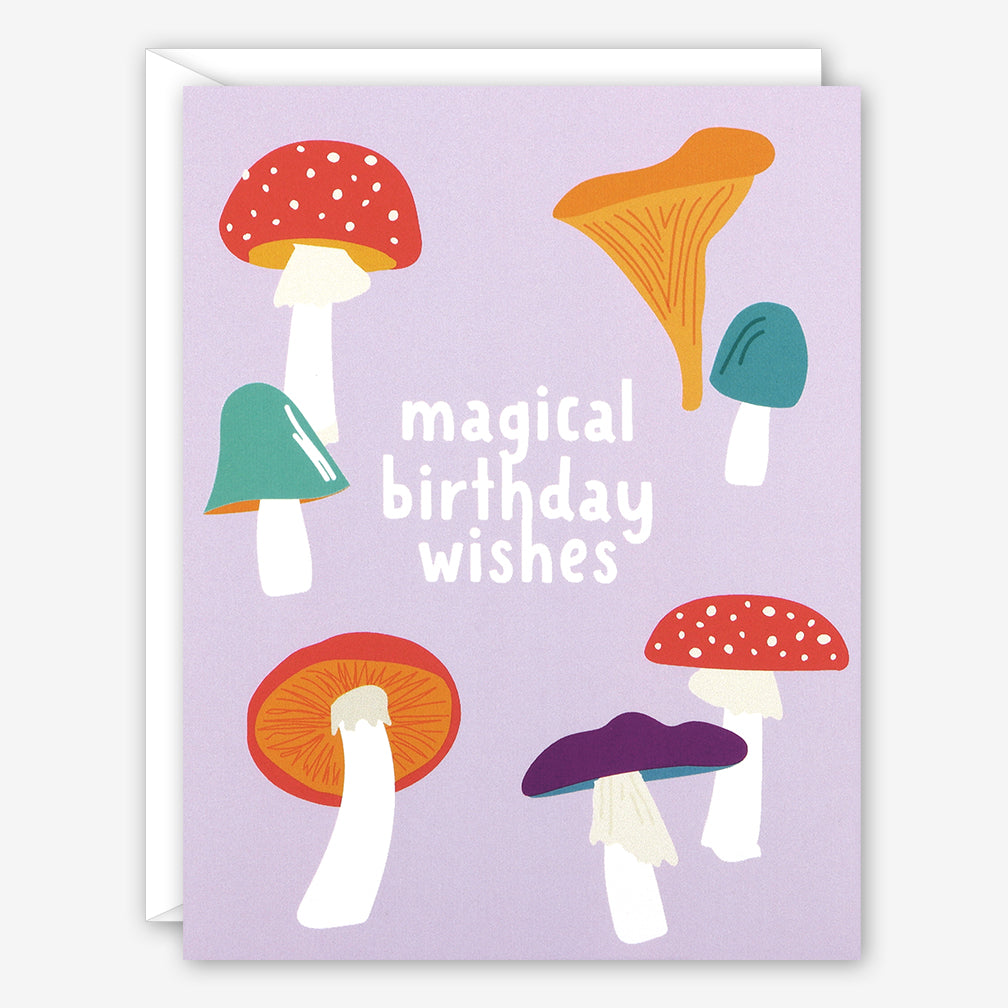 Graphic Anthology Birthday Card: Magical Mushrooms