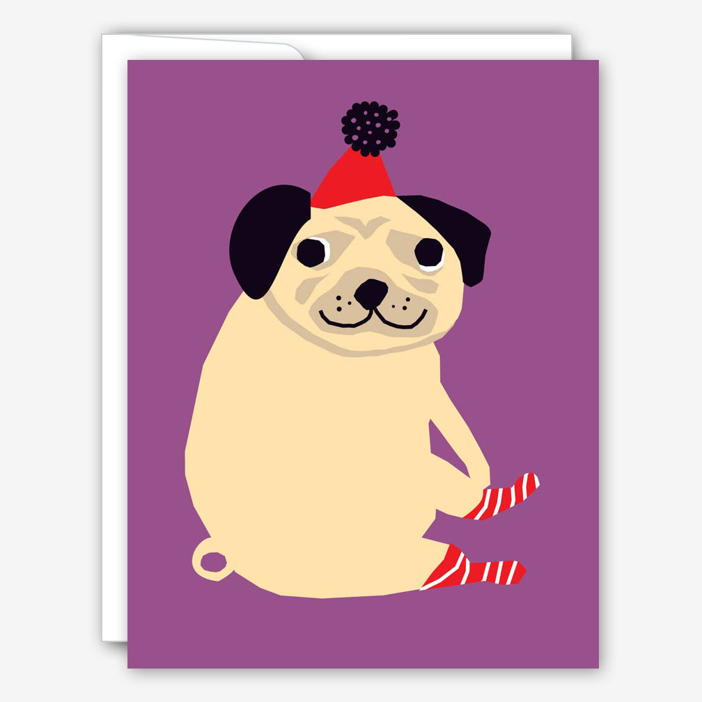 Great Arrow Birthday Card: Pug