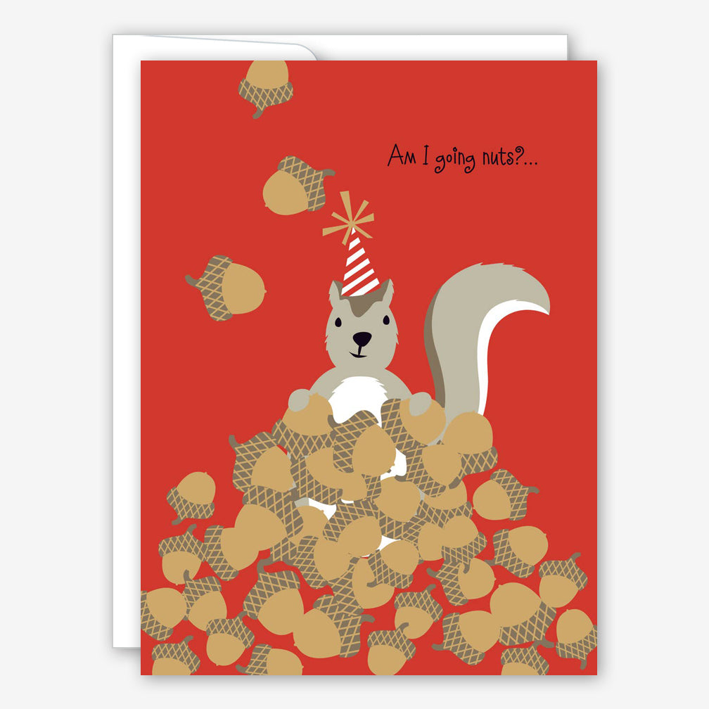Great Arrow Birthday Card: Nutty Birthday Squirrel