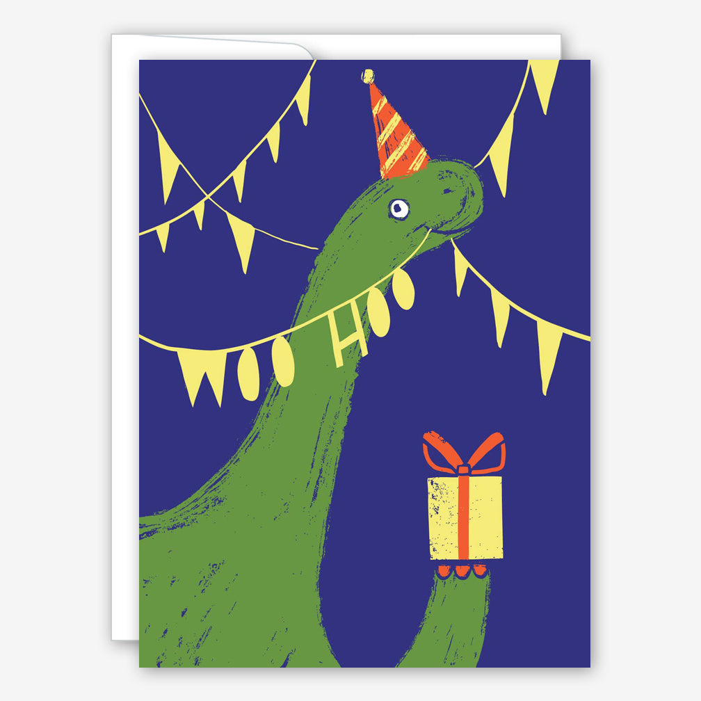 Great Arrow Birthday Card: Celebratory Sauropod