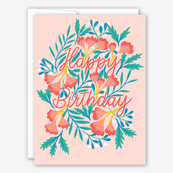 Great Arrow Birthday Card: Happy Birthday Floral Splash