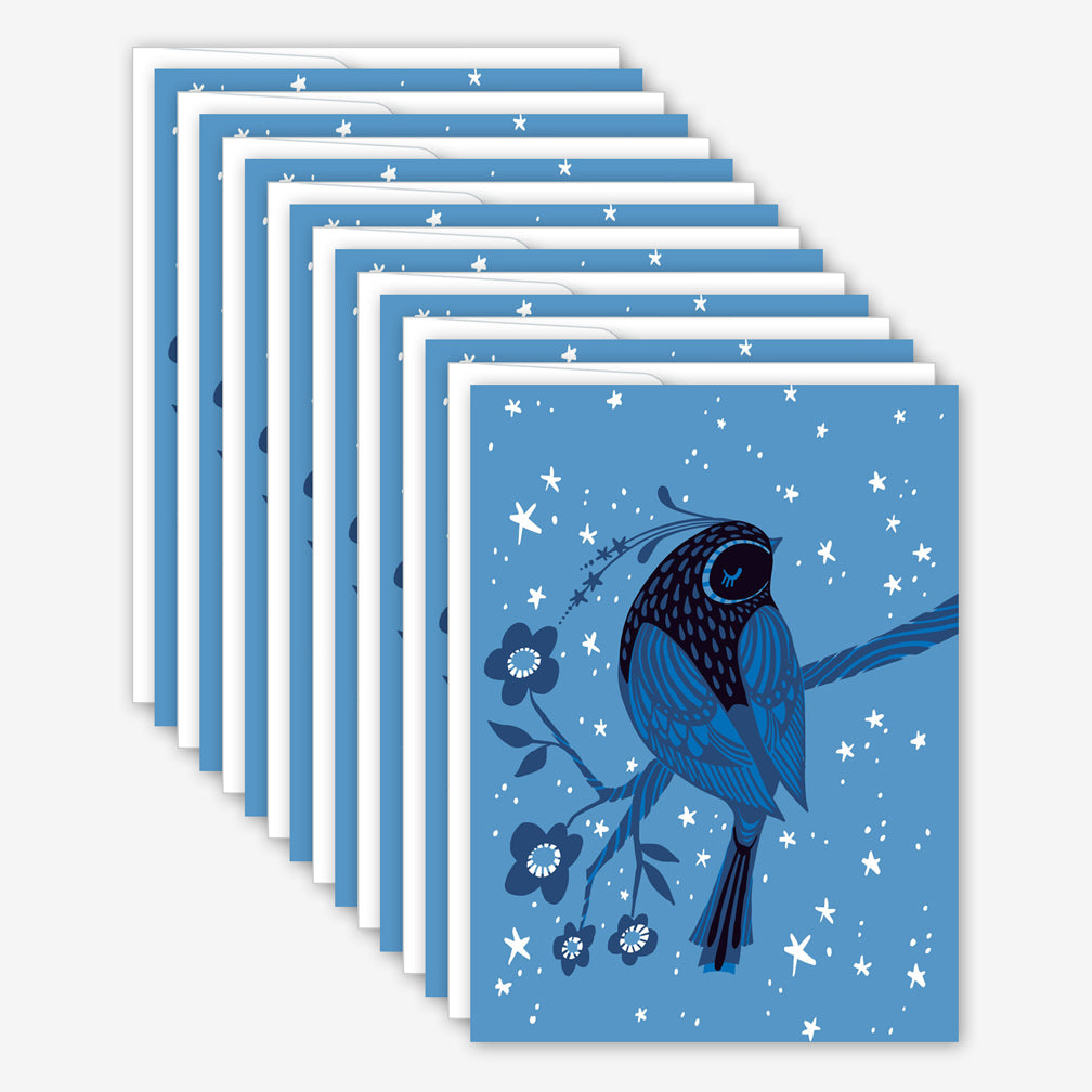 Great Arrow Blank Note Box of Cards: Twilight Bird