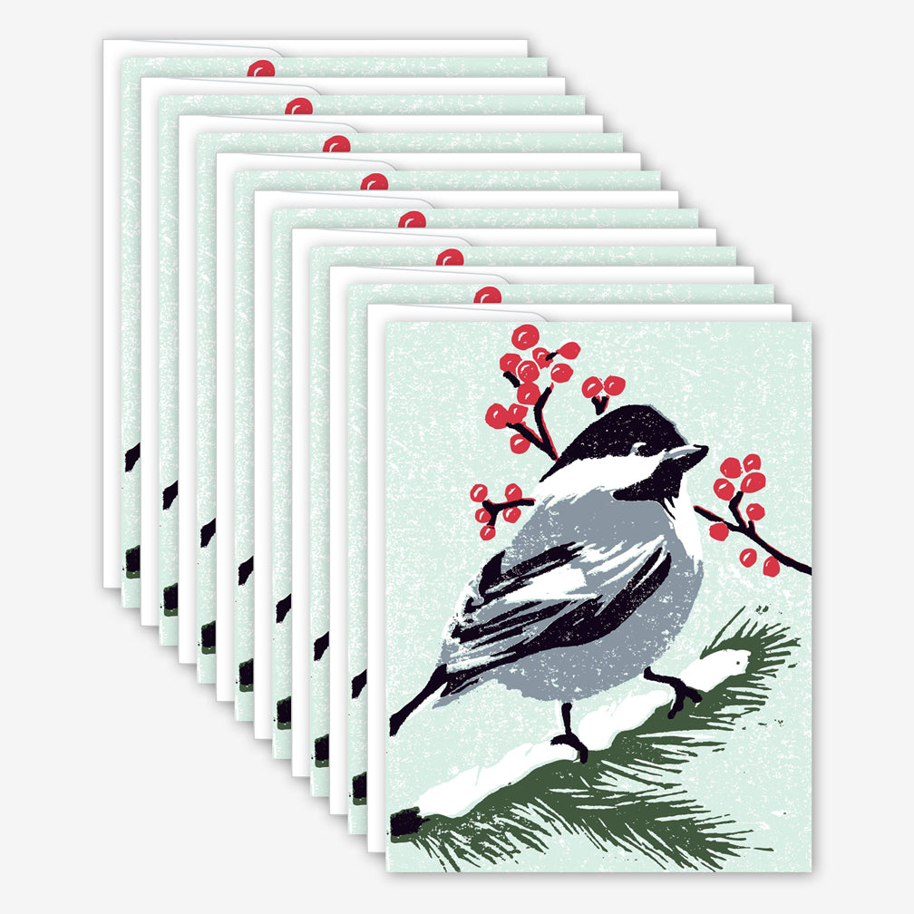 Great Arrow Christmas Box of Cards: Winter Sparrow