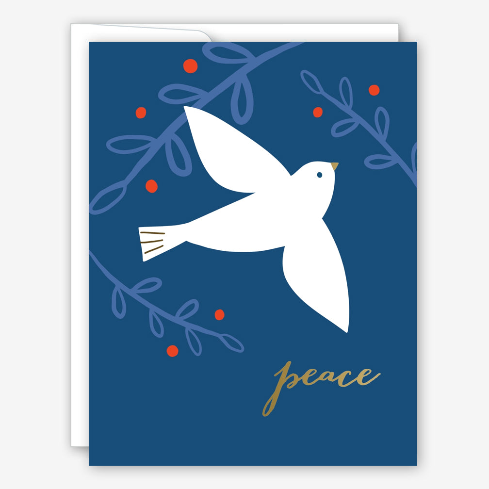 Great Arrow Christmas Card: Peace Dove with Metallic Detail