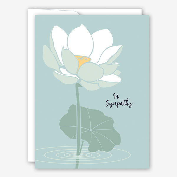 Great Arrow Sympathy Card: Water Lily