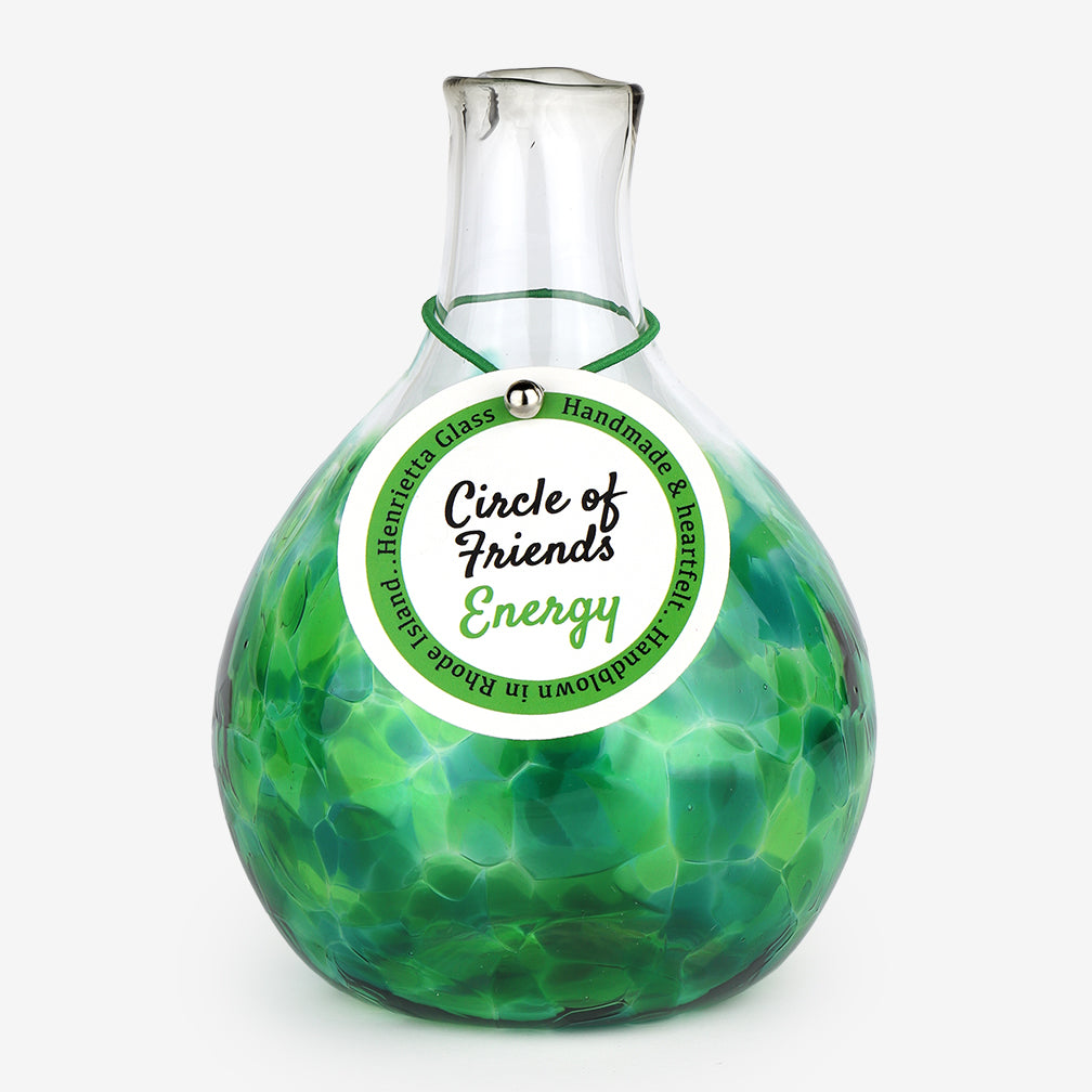 Henrietta Glass: Circle of Friends Vase: Energy/Green