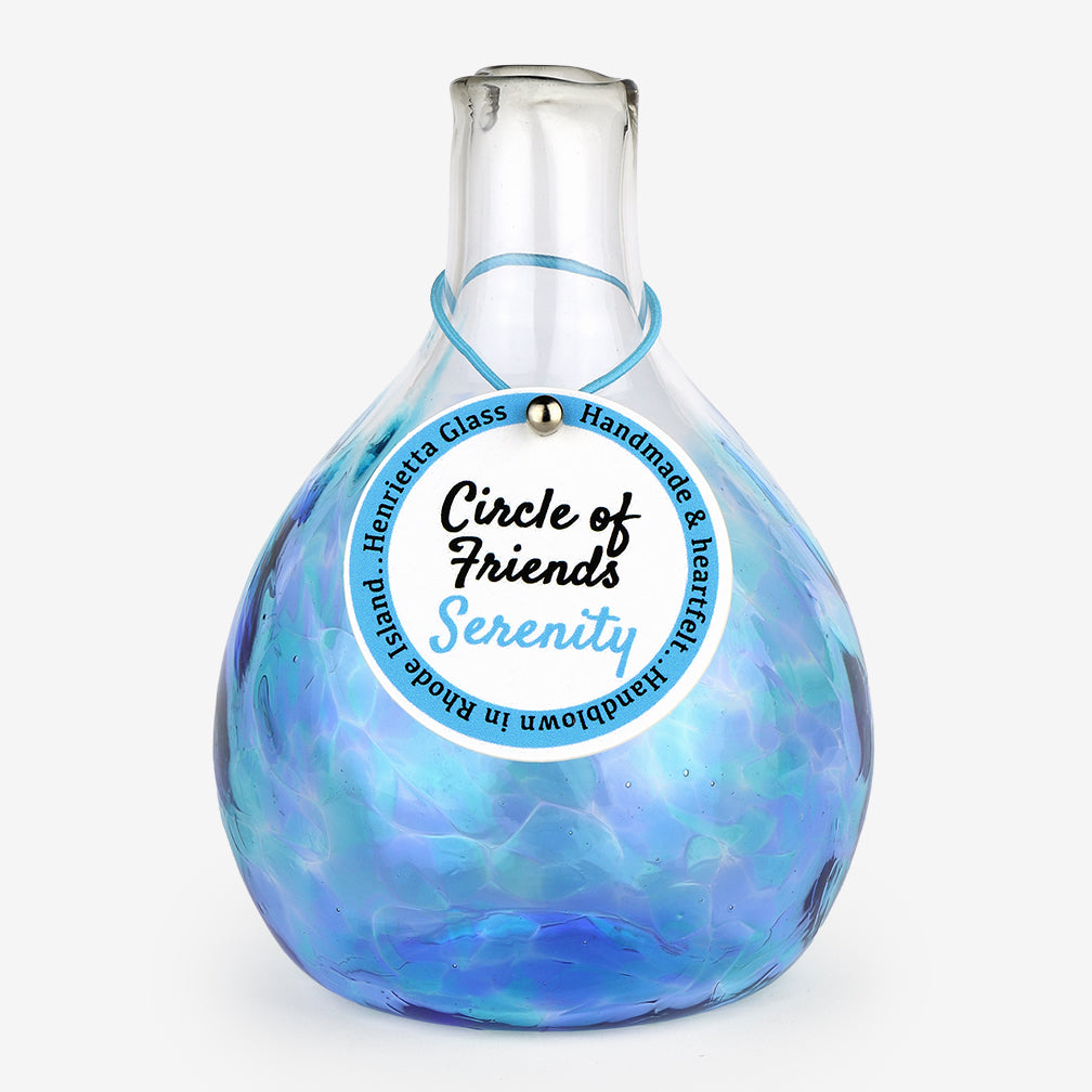 Henrietta Glass: Circle of Friends Vase: Serenity/Turquoise
