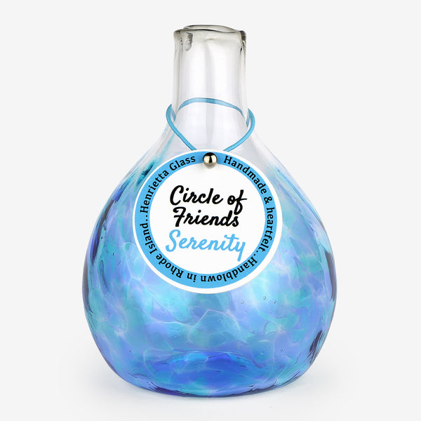 Henrietta Glass: Circle of Friends Vase: Serenity/Turquoise