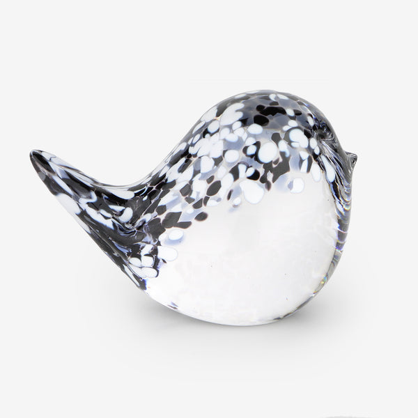 Henrietta Glass: Little Bird: Tuxedo Chickadee