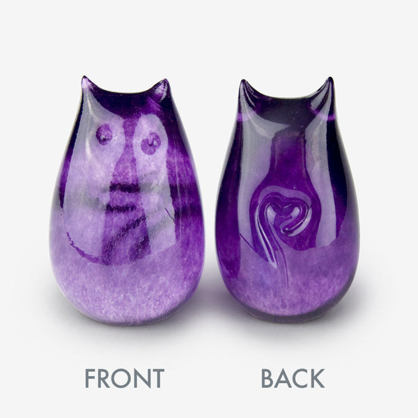 Henrietta Glass: Love Cat: Grape