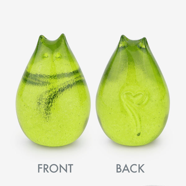 Henrietta Glass: Love Cat: Lime