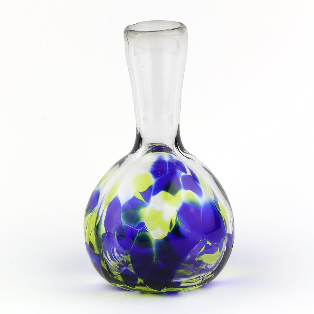 Henrietta Glass: Mom's Little Vase: Blueberry Lime