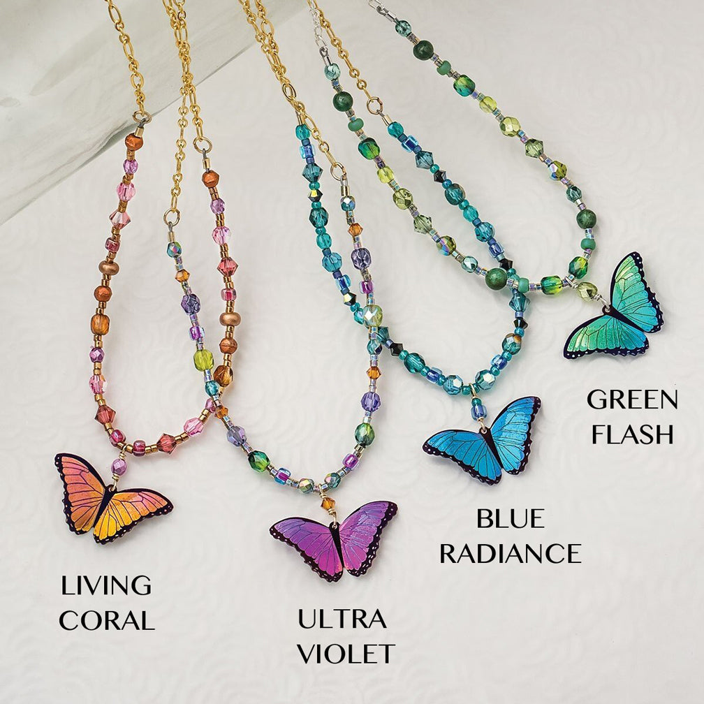 Holly Yashi: Bella Butterfly Beaded Necklace