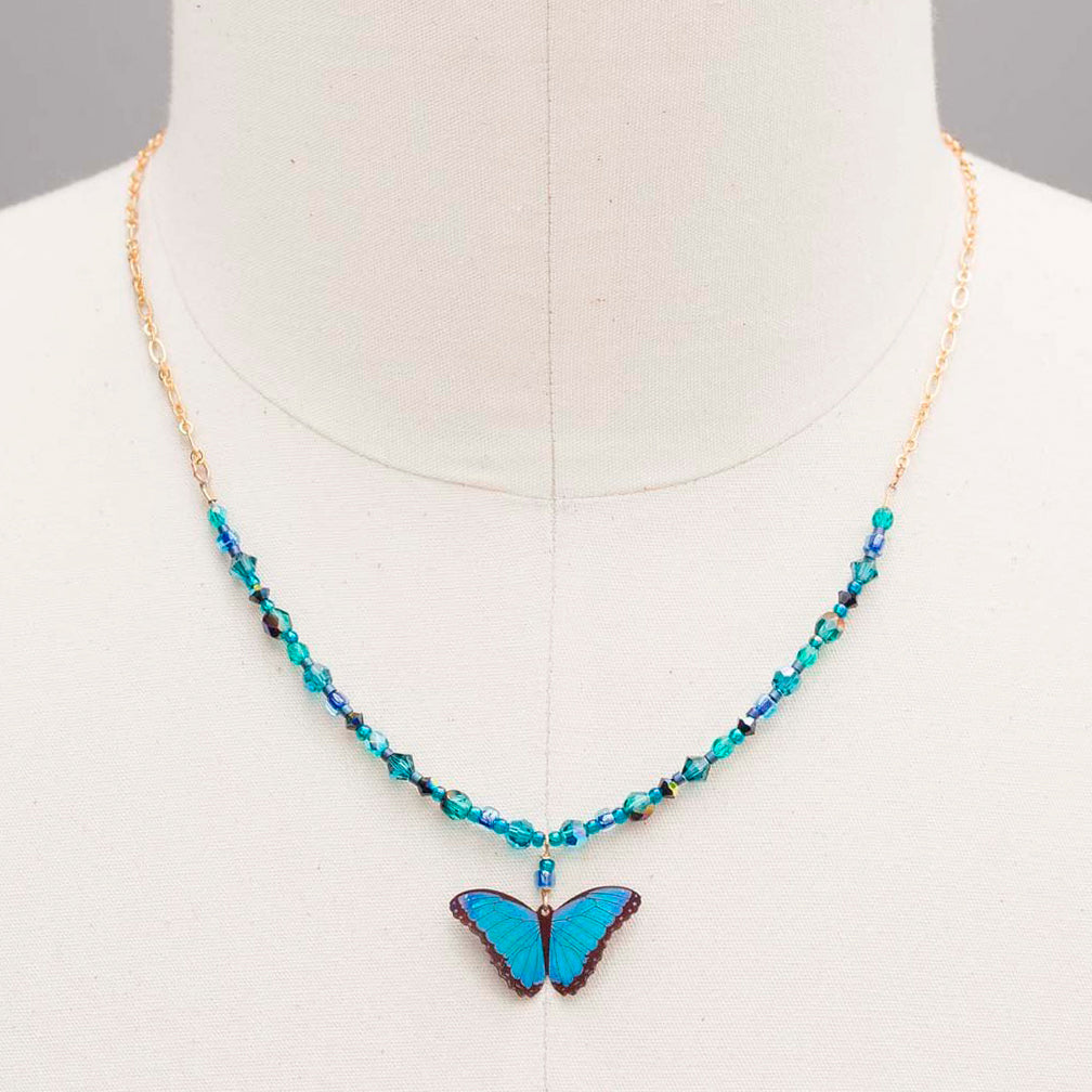 Holly Yashi: Bella Butterfly Beaded Necklace