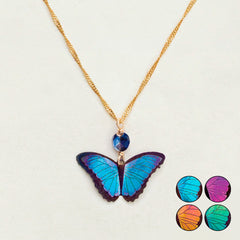 アクセサリー heaven y/project Butterfly Necklace Holly Yashi: Bella Butterfly Pendant Necklace - Helen Winnemore's