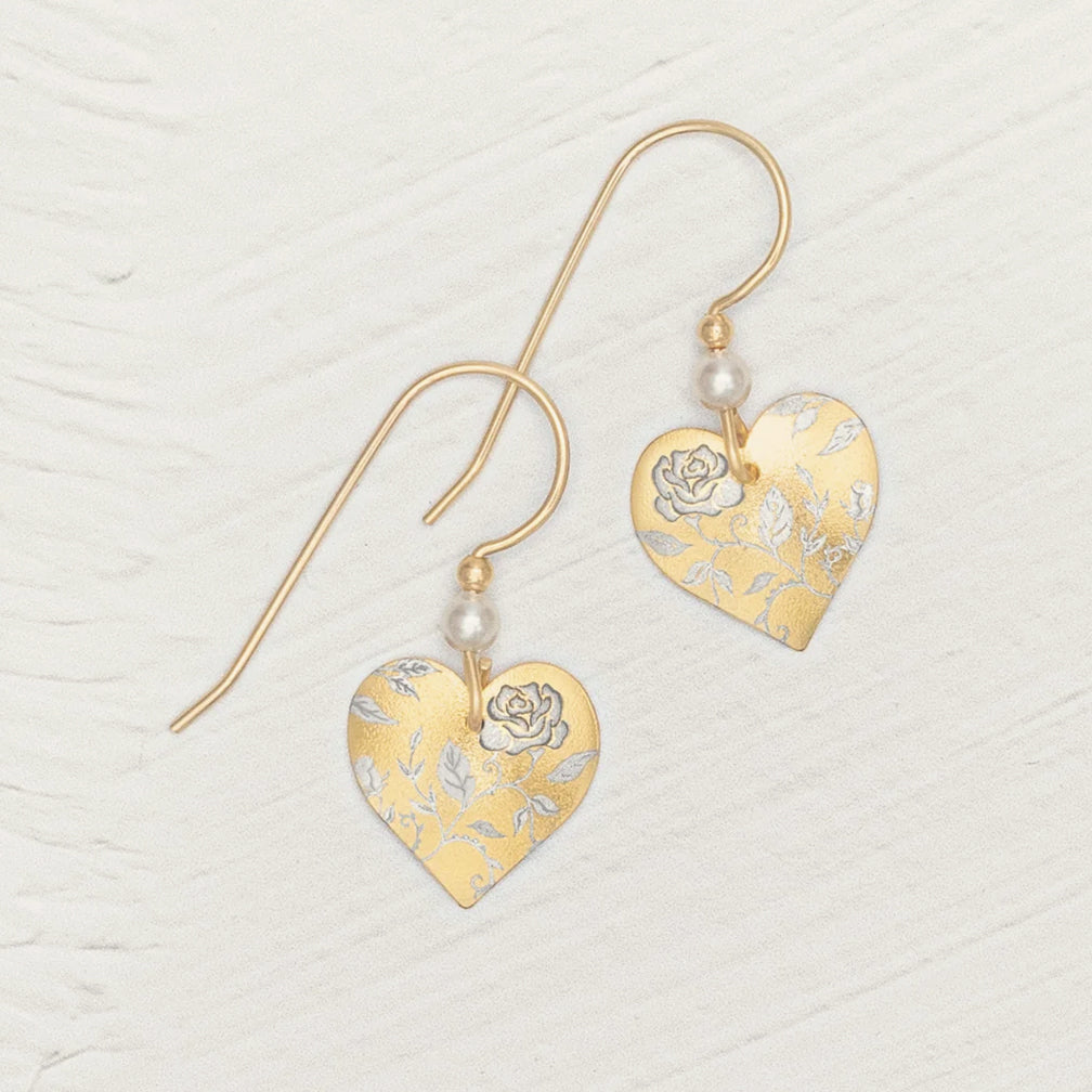 Holly Yashi: Budding Heart Earrings