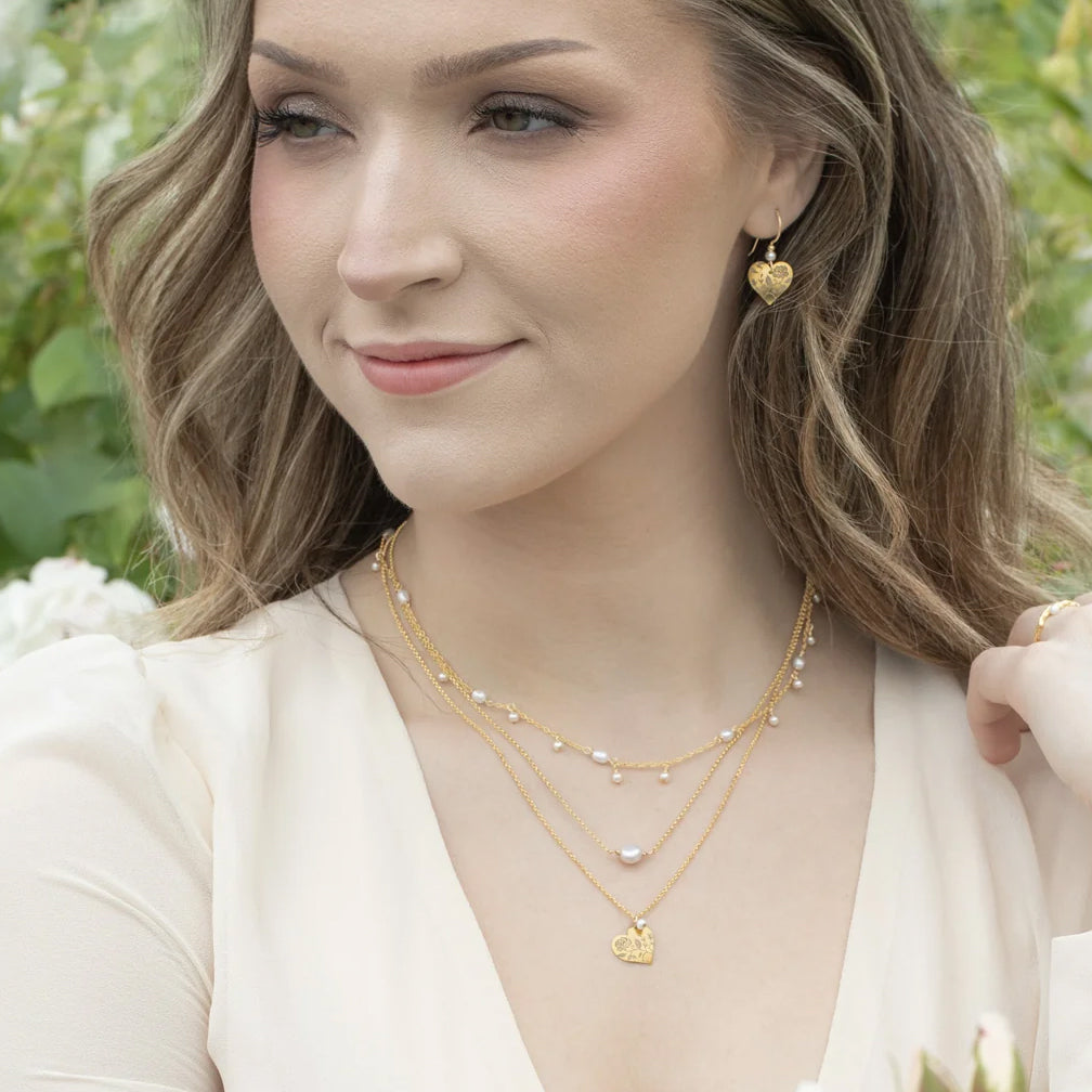 Holly Yashi: Budding Heart Earrings