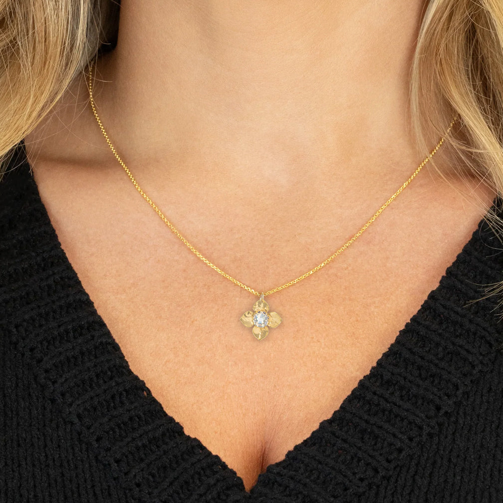 Holly Yashi: Petite Fleur Pendant Necklace