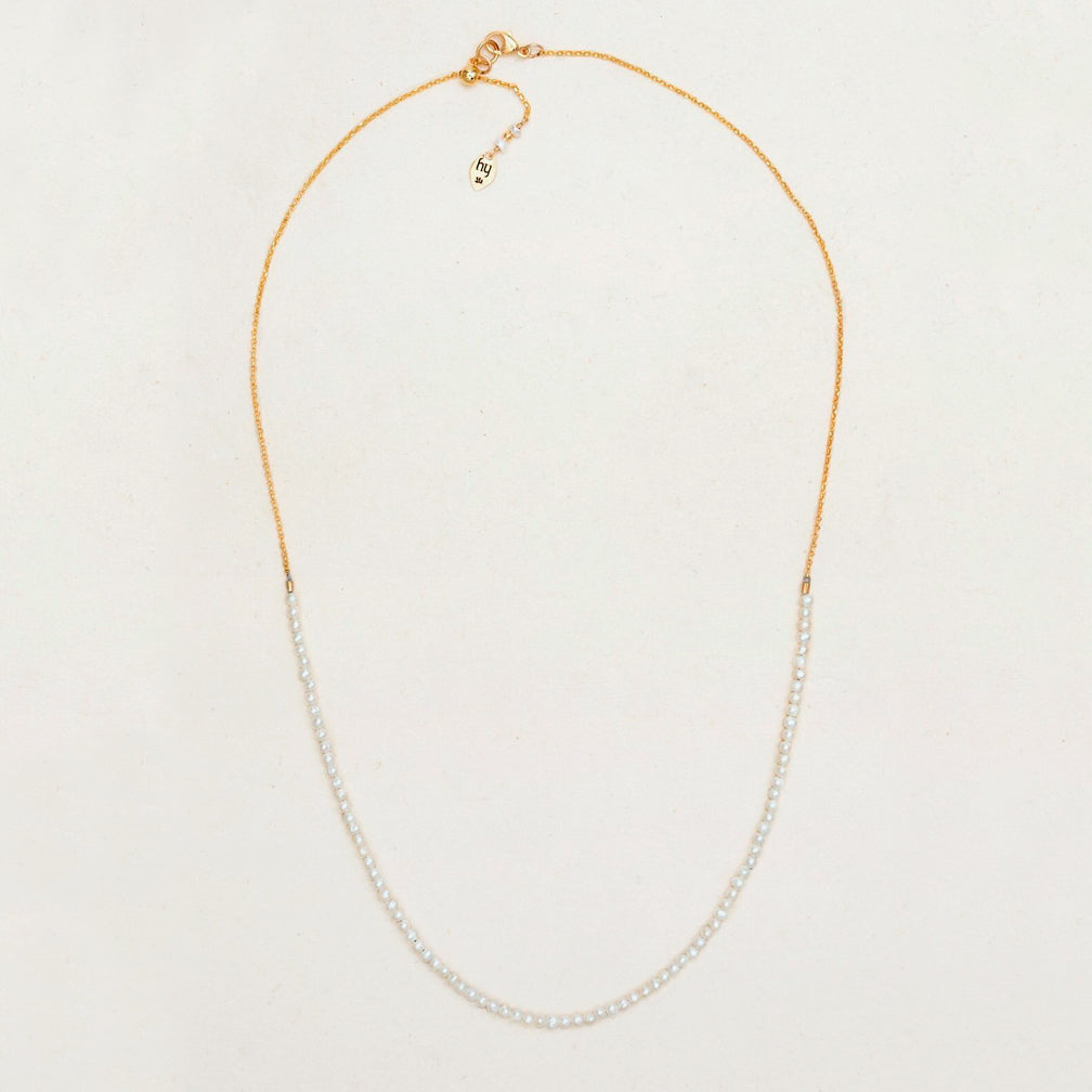 Holly Yashi: Phoebe Pearl Necklace in White