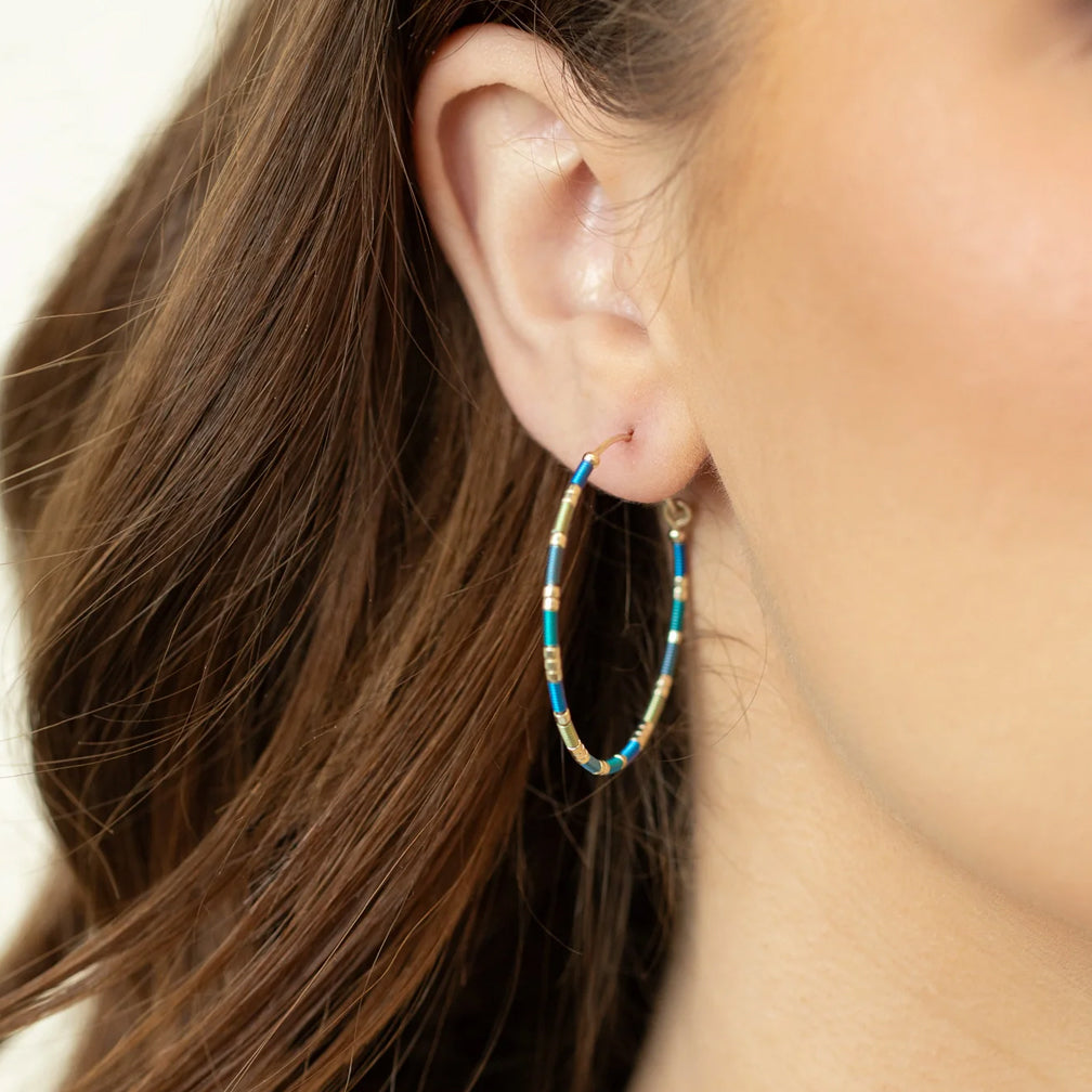 Holly Yashi: Sierra Large Hoop Earrings