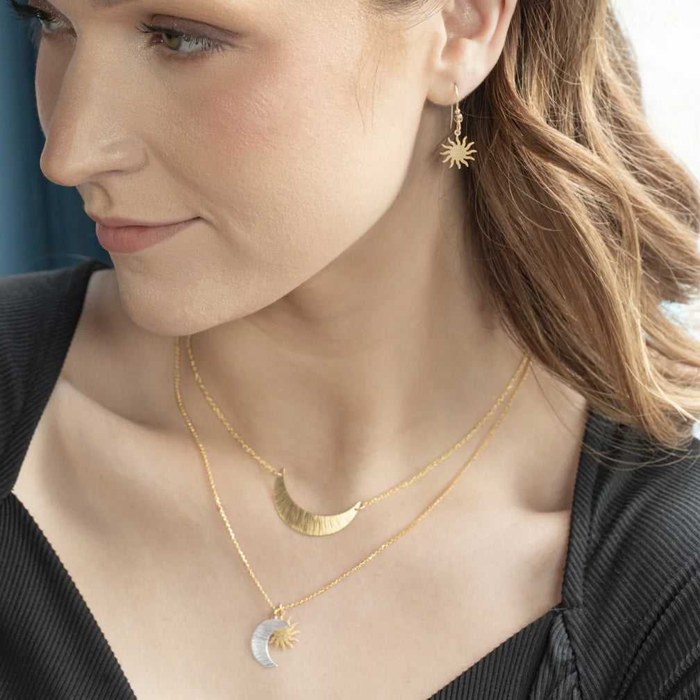 Holly Yashi: Sun and Moon Pendant Necklace