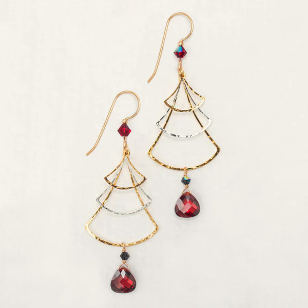 Holly Yashi: Very Merry Tree Earrings
