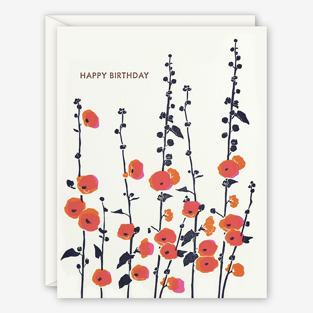 Ilee Papergoods: Birthday Card: Hollyhock