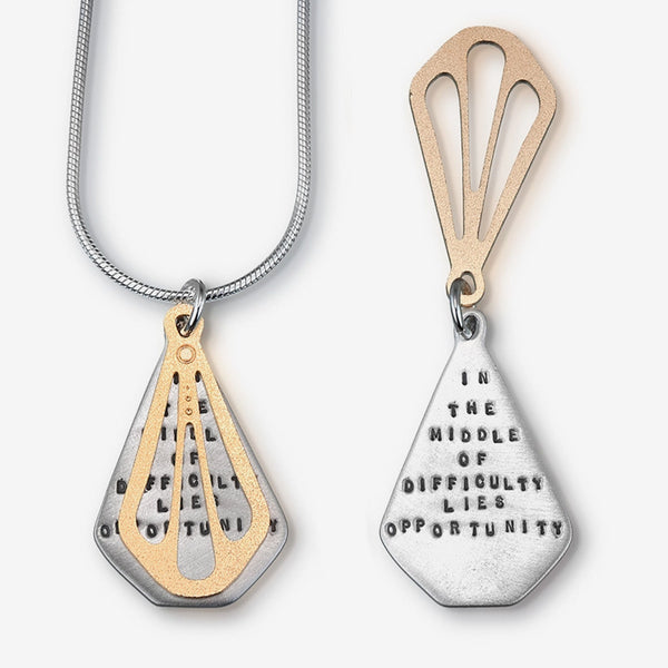 Kathy Bransfield Jewelry: Quote Necklace: Einstein