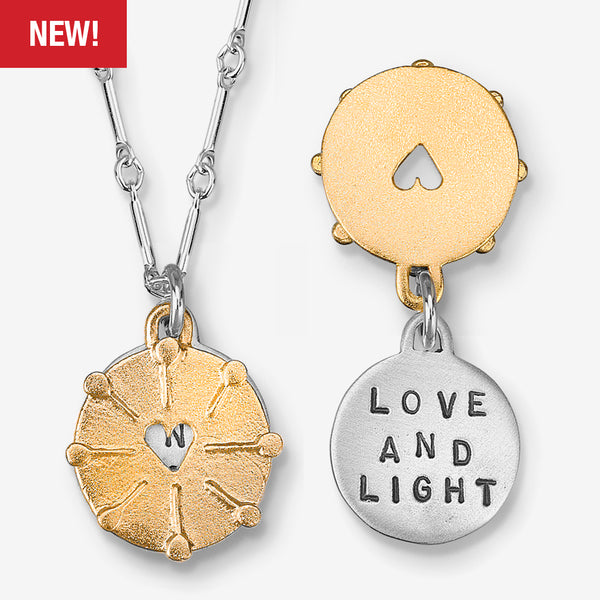 Kathy Bransfield Jewelry: Quote Necklace: Love & Light