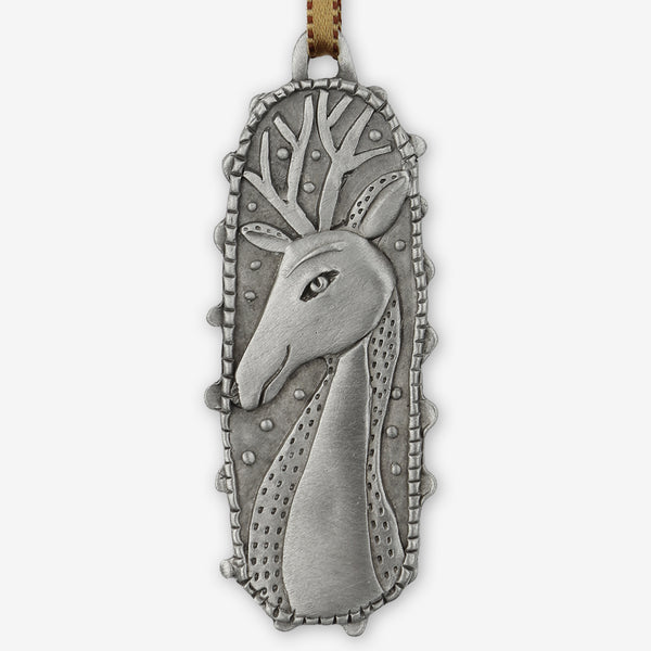 Leandra Drumm: Ornament: Oval Deer