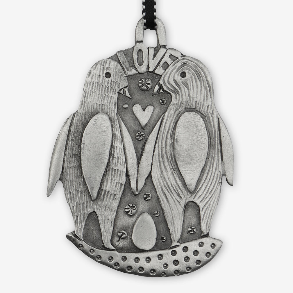 Leandra Drumm: Ornament: Penguin Love