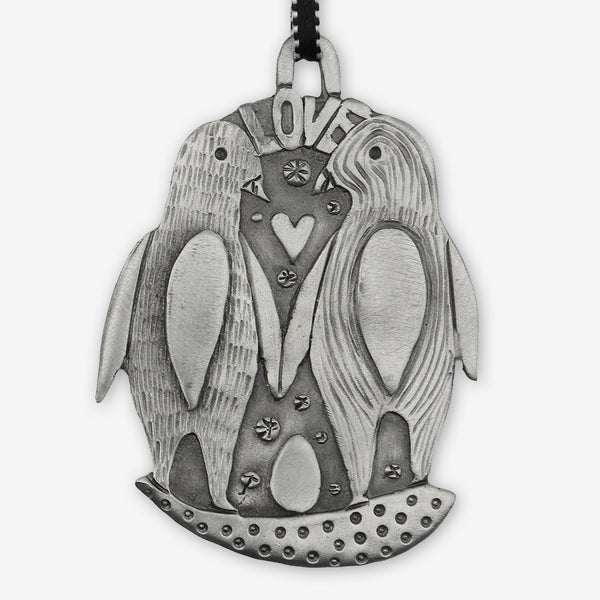 Leandra Drumm: Ornament: Penguin Love