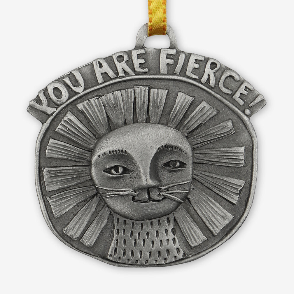 Leandra Drumm: Ornament: "You Are Fierce" Lion