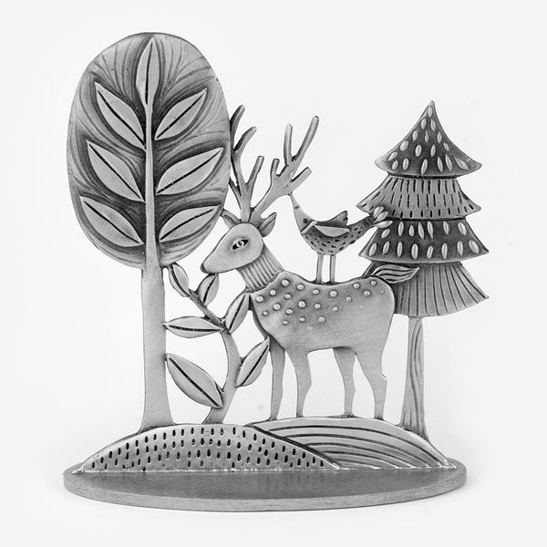 Leandra Drumm: Small Sculpture: Deer in Forest