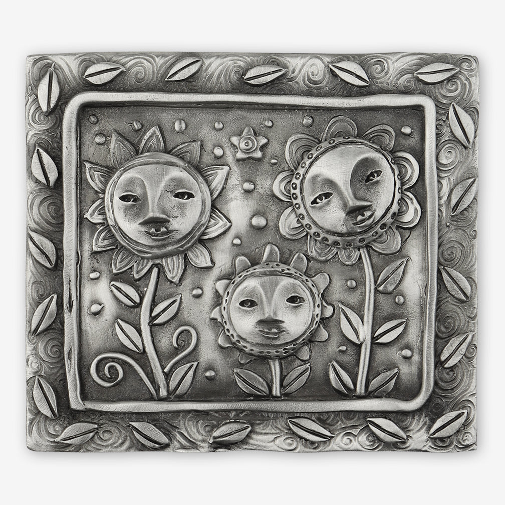 Leandra Drumm: Wall Sculpture: Smiling Flowers