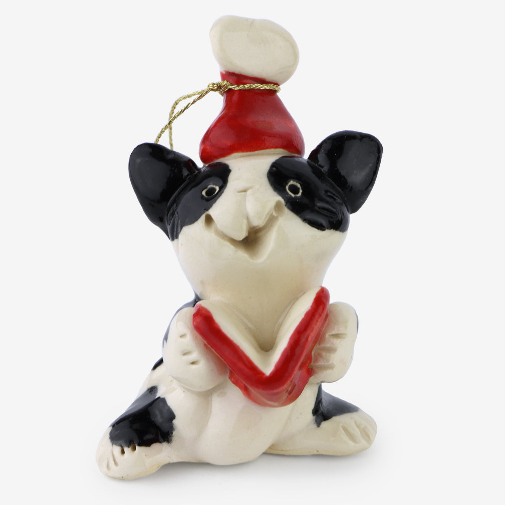 Little Guys Ornament: Caroling Cat